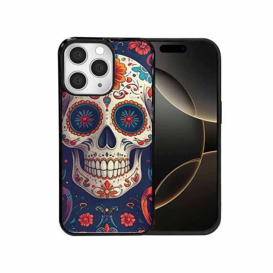 iPhone 15 Pro Max Case — Day Dead Sugar Skull Art 100s, Personalized Phone Case