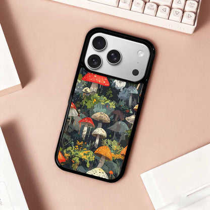 iPhone 17 Pro Case — Mushrooms Camomushrooms Patter Cwy Camo, Custom Phone Case