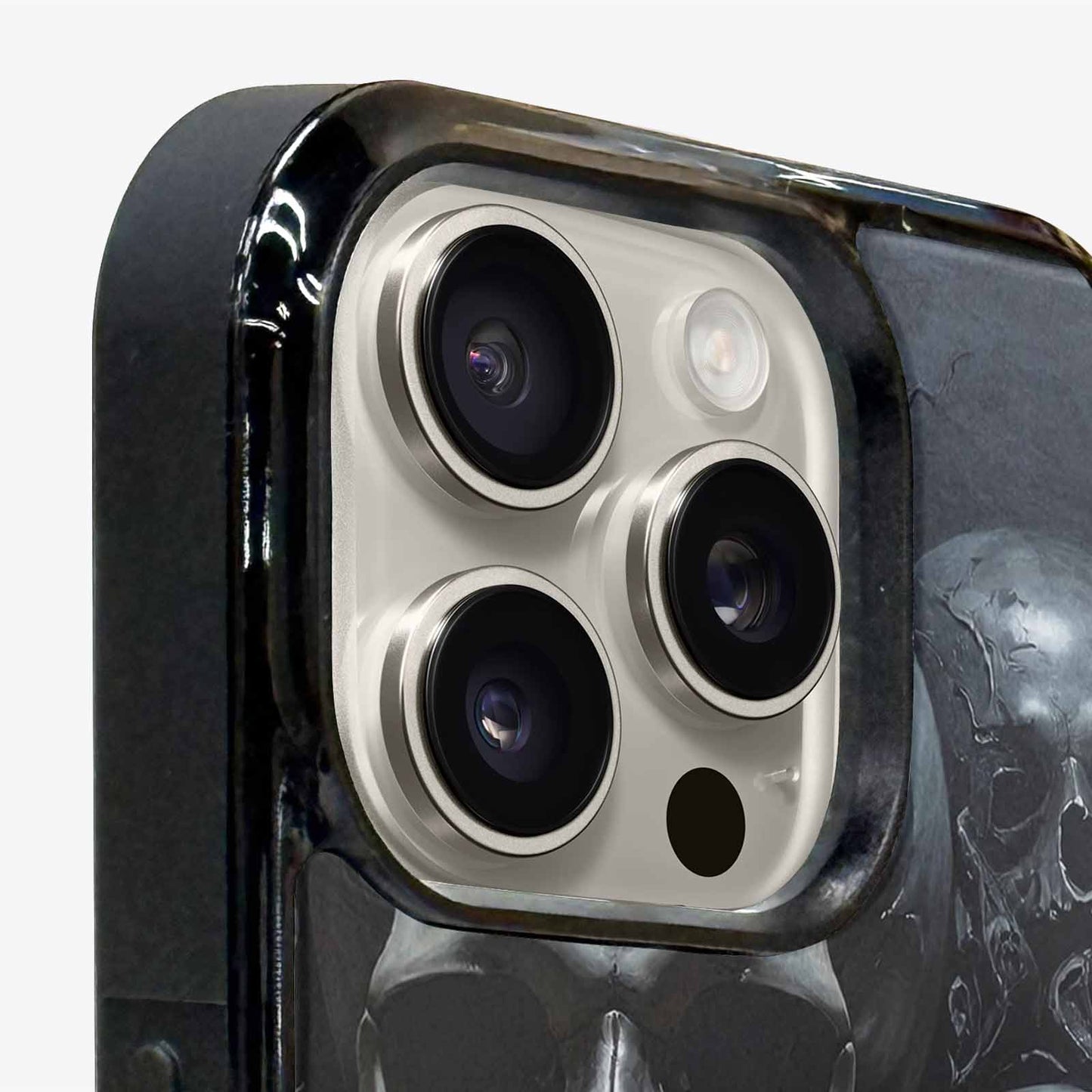 iPhone 16 Pro Max Case — Grey Dark Black And Grey Tones, Customized Protective Case
