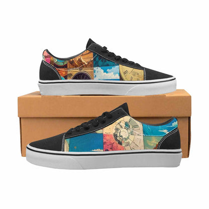 WOMEN'S Surreal Dream Fragment Lace-Up Canvas Cottagecore Sneakers