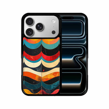 iPhone 17 Pro Case — Retro Wave Scallop Stripe Small Retro, Custom Art Phone Cover