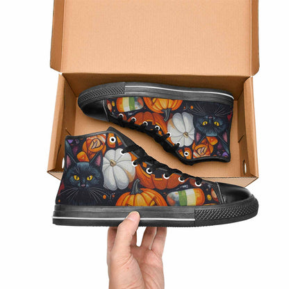 MEN'S Halloween High Top Canvas Cottagecore Sneakers