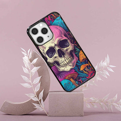 iPhone 15 Pro Max Case — Mushroom Skull Custom, Unique Phone Case Design