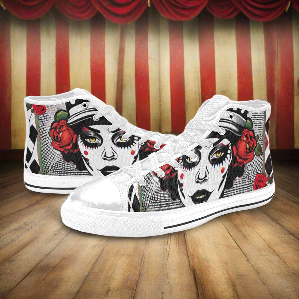 Aztec Earthy Brown Wearable MEN Bold Art - Freaky Shoes | Custom Art Sneakers