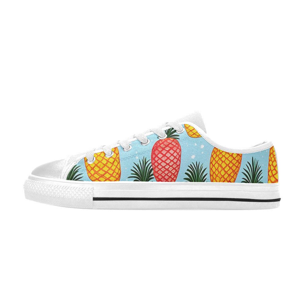 WOMEN'S Pineapples Please 2 Canvas Y2K Custom Sneakers