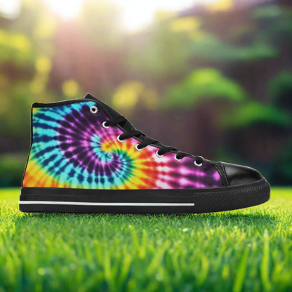 Celtic Purple Teal Vivid WOMEN Bold Art - Freaky Shoes | Custom Art Sneakers