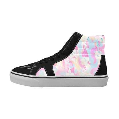 MEN'S Abstract Unicorn Art Unicorns High Top Skateboarding Cottagecore Custom Sneakers