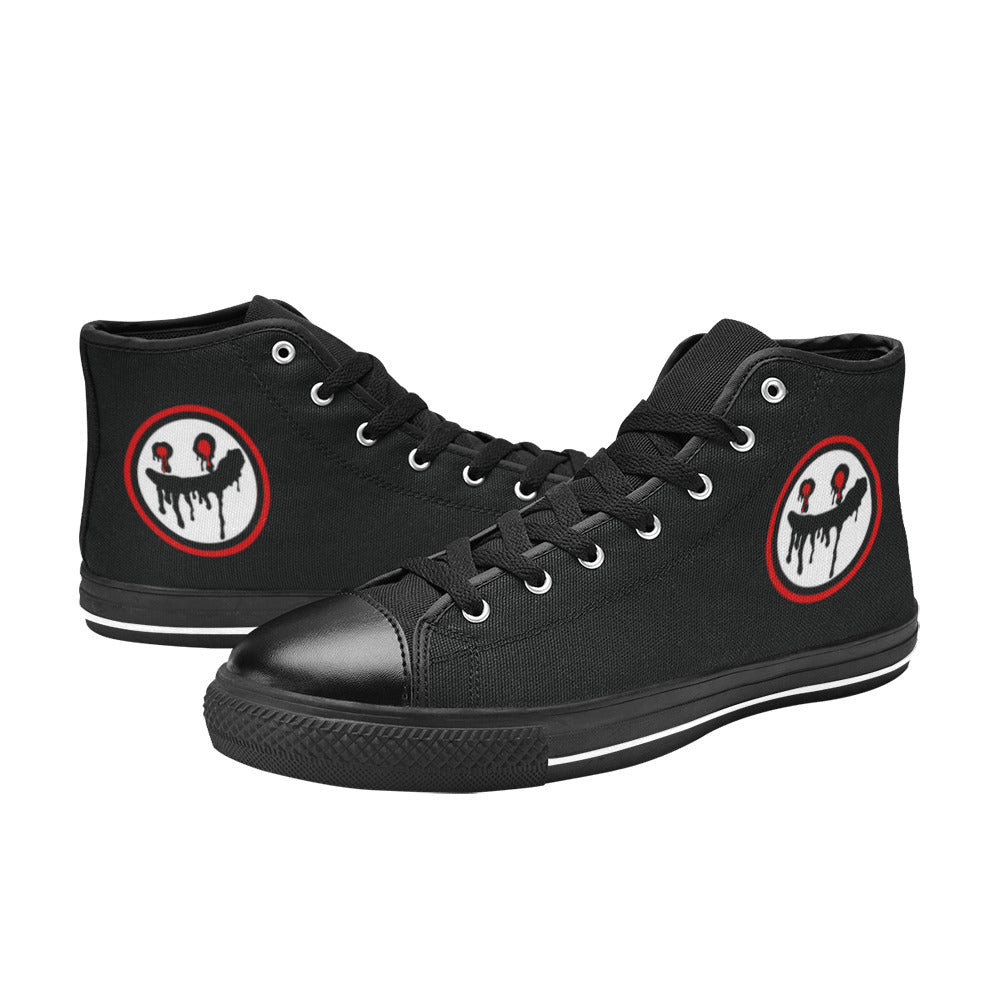 WOMEN'S High Tops Freaky Shoes High Top Canvas Vivid Custom Shoes