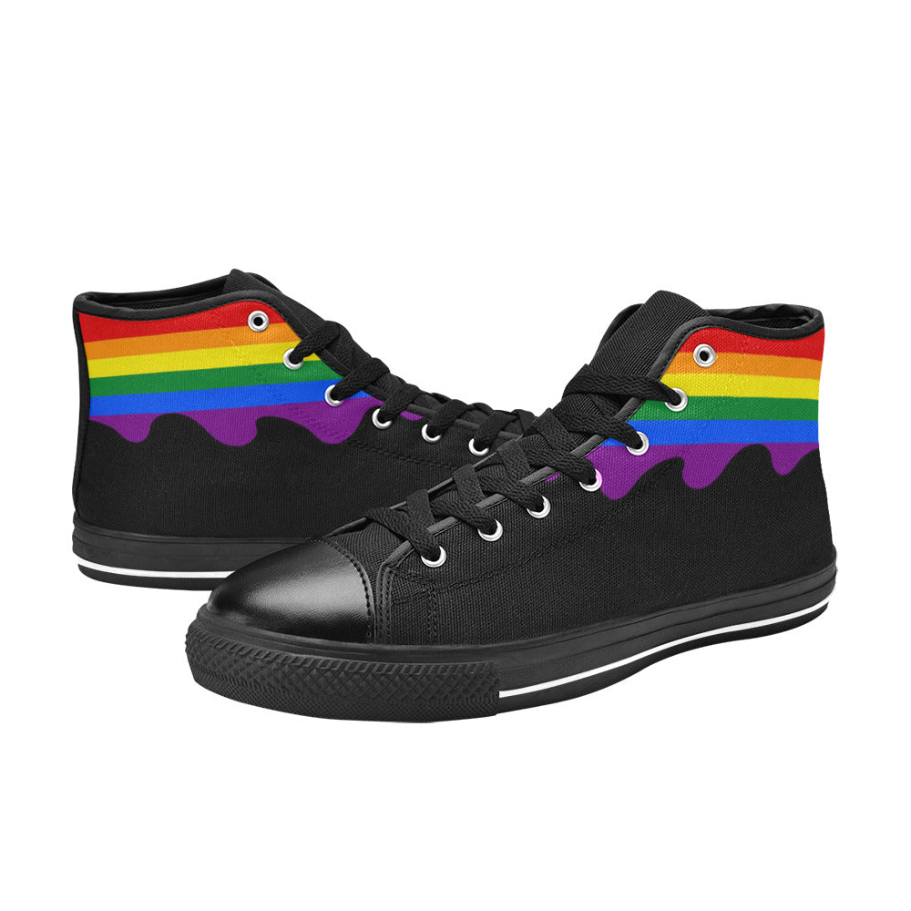 MEN'S Flag 4 Pride LGBT High Top Canvas Shoes