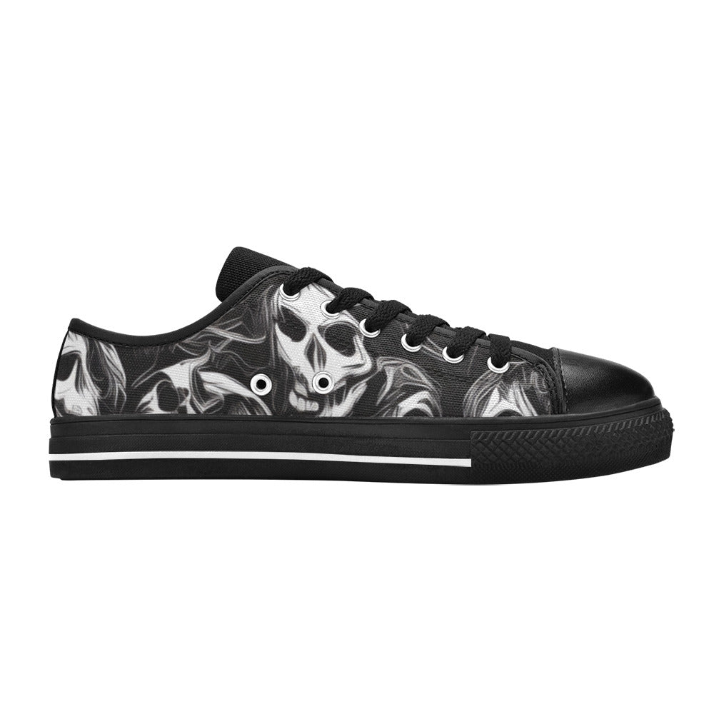WOMEN'S Cc Skulls Ghosts Canvas Vibrant Chaos Sneakers