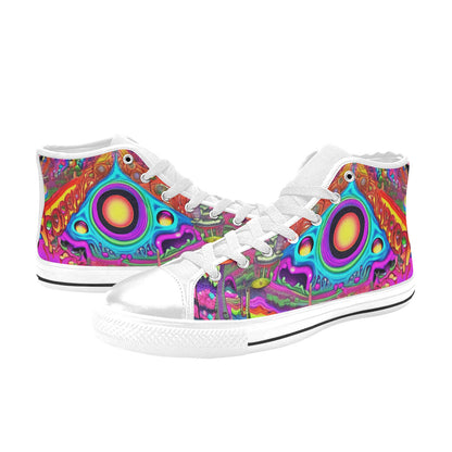 MEN'S Trippy World Art Men’S High Top Canvas Y2K Custom Shoes