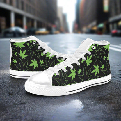 Koi Crimson Black Custom MEN Bold Art - Freaky Shoes | Custom Art Sneakers