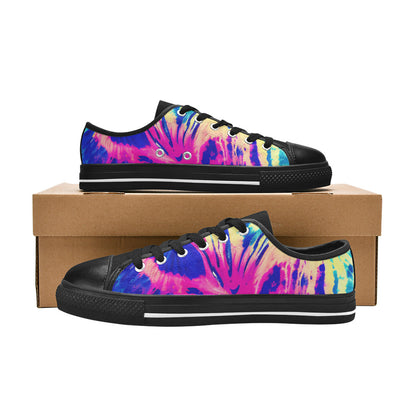 MEN'S Tie Dye Splash Retro Canvas Dreamcore Custom Shoes