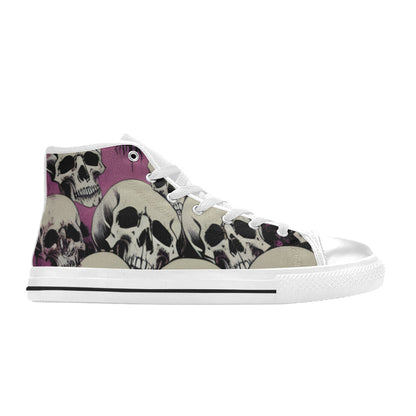 WOMEN'S Cc Skulls Retro High Top Canvas Vibrant Chaos Shoes