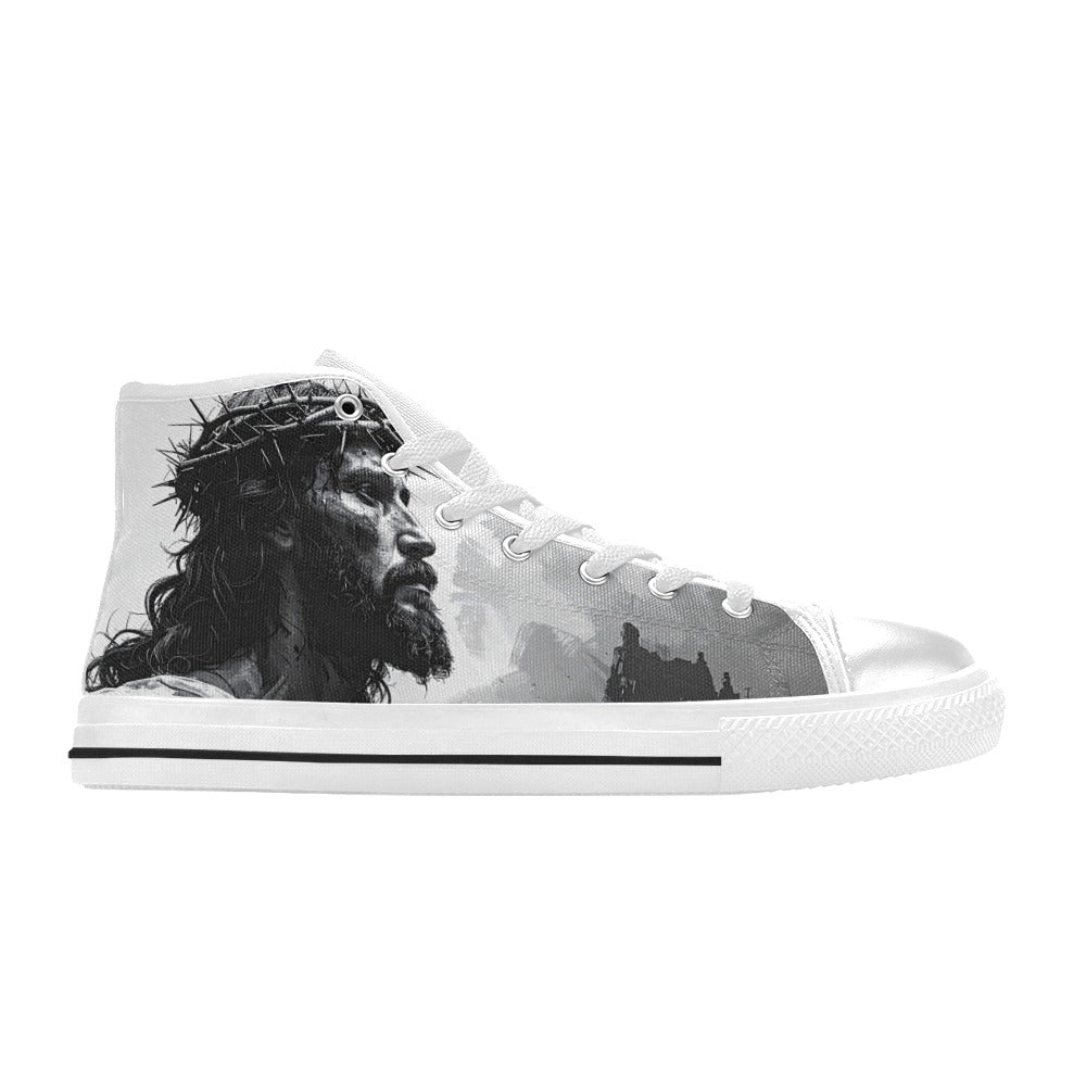 MEN'S Jesus_Ht_06 Men’S High Top Canvas Y2K Sneakers