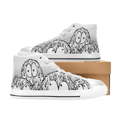 WOMEN'S Monsters High Top Canvas Aesthetic Sneakers