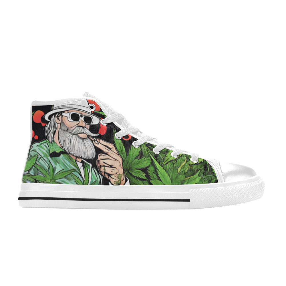 MEN'S Healthy Garden 420 Men’S High Top Canvas Grunge Sneakers