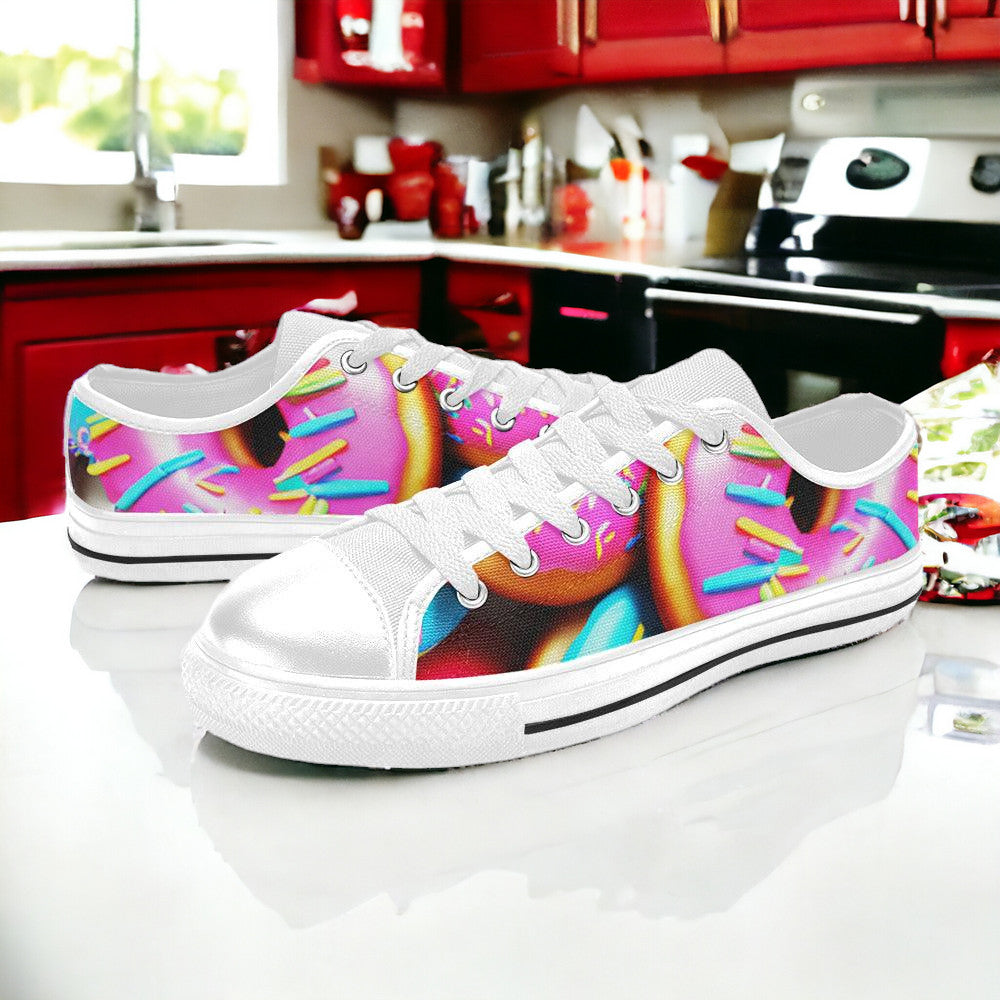 Koi Red Gold Wearable MEN Bold Art - Freaky Shoes | Custom Art Sneakers