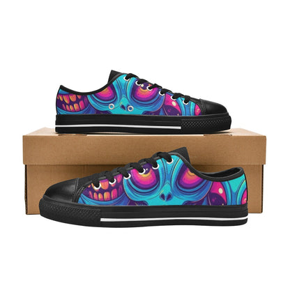 MEN'S Alien UFO Cartoon Canvas Surreal Custom Sneakers