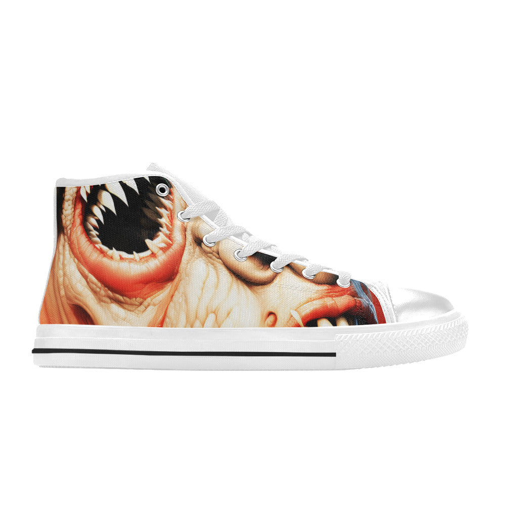 MEN'S Cc Twisted Faces Men’S High Top Canvas Surreal Custom Shoes