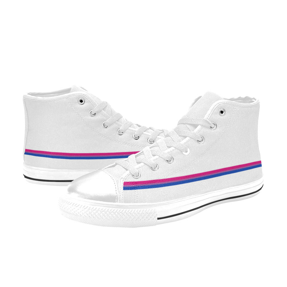 MEN'S Cc Pride Lgbt Bi High Top Canvas Dreamcore Custom Shoes