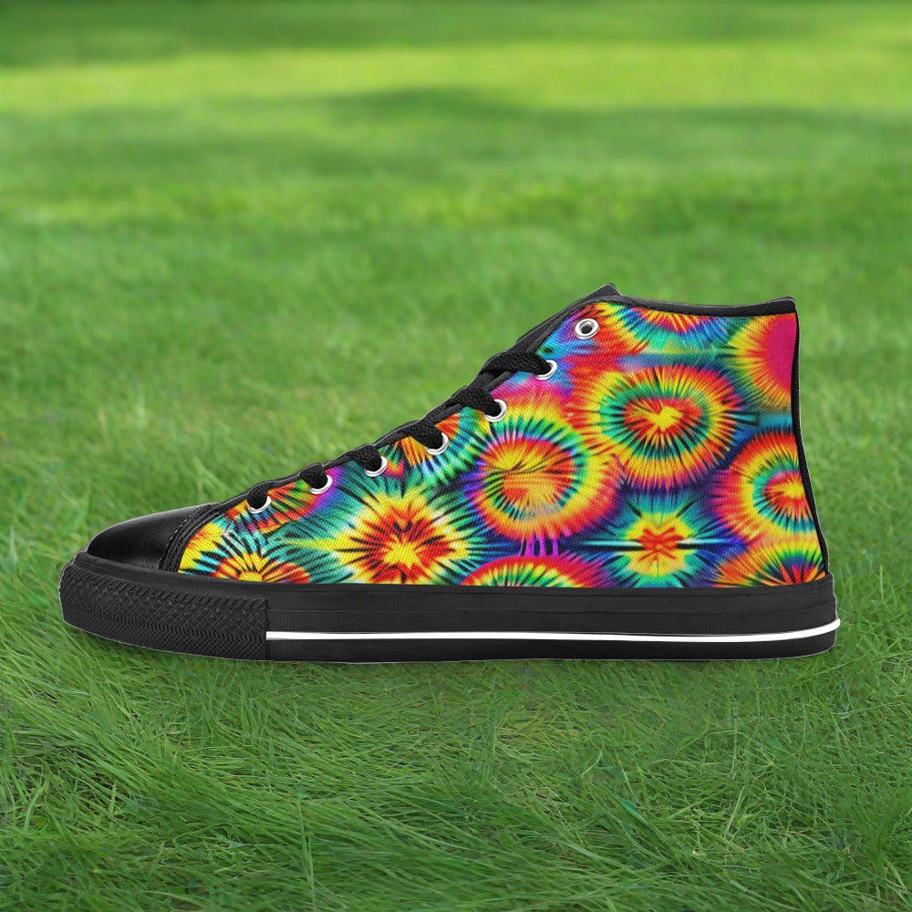 Monarch Green Emerald Vivid WOMEN Bold Art - Freaky Shoes | Custom Art Sneakers