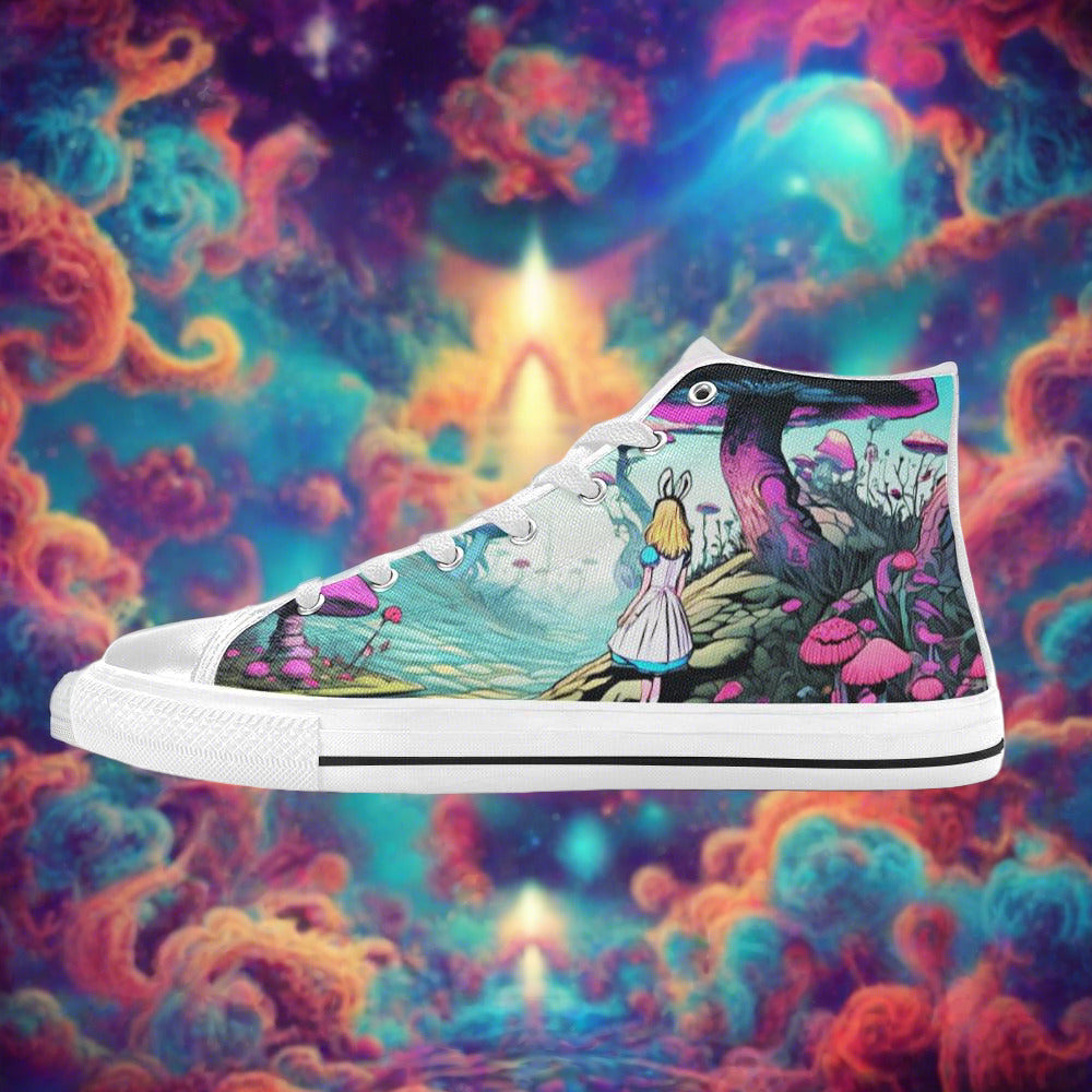 Dragon Orange Black Custom MEN Bold Art - Freaky Shoes | Custom Art Sneakers