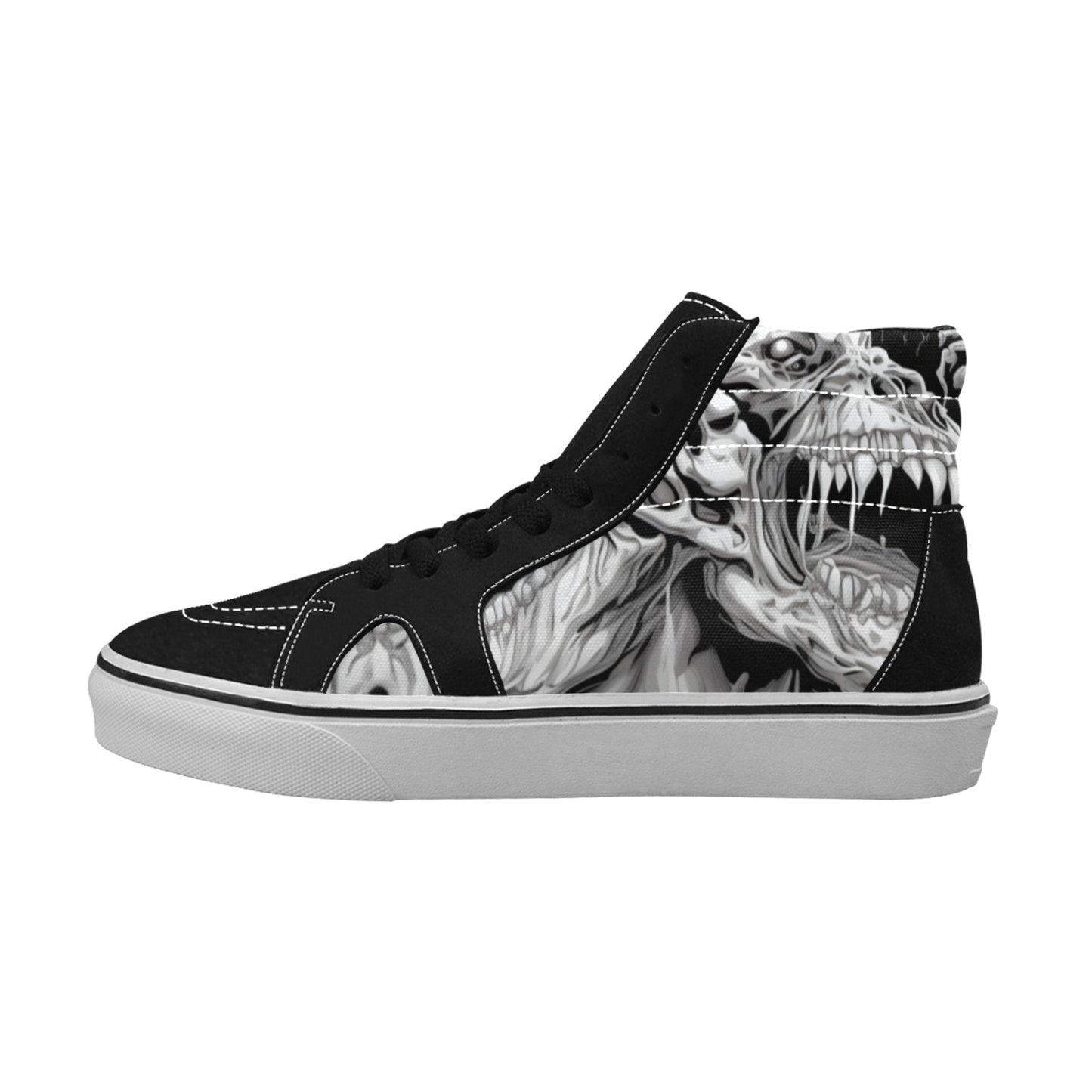 MEN'S Horror Comic Book Art High Top Skateboarding Vivid Shoes