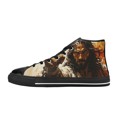 MEN'S Jesus_Ht_02 Men’S High Top Canvas Surreal Sneakers