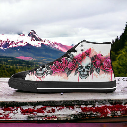 Jellyfish Teal Gold Artistic MEN Bold Art - Freaky Shoes | Custom Art Sneakers