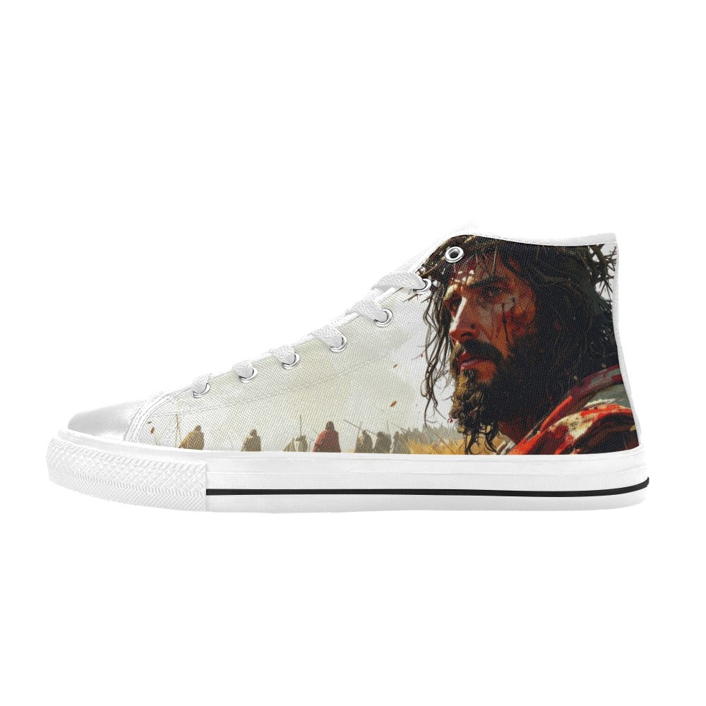 MEN'S Jesus_Ht_15 Men’S High Top Canvas Vibrant Chaos Custom Shoes