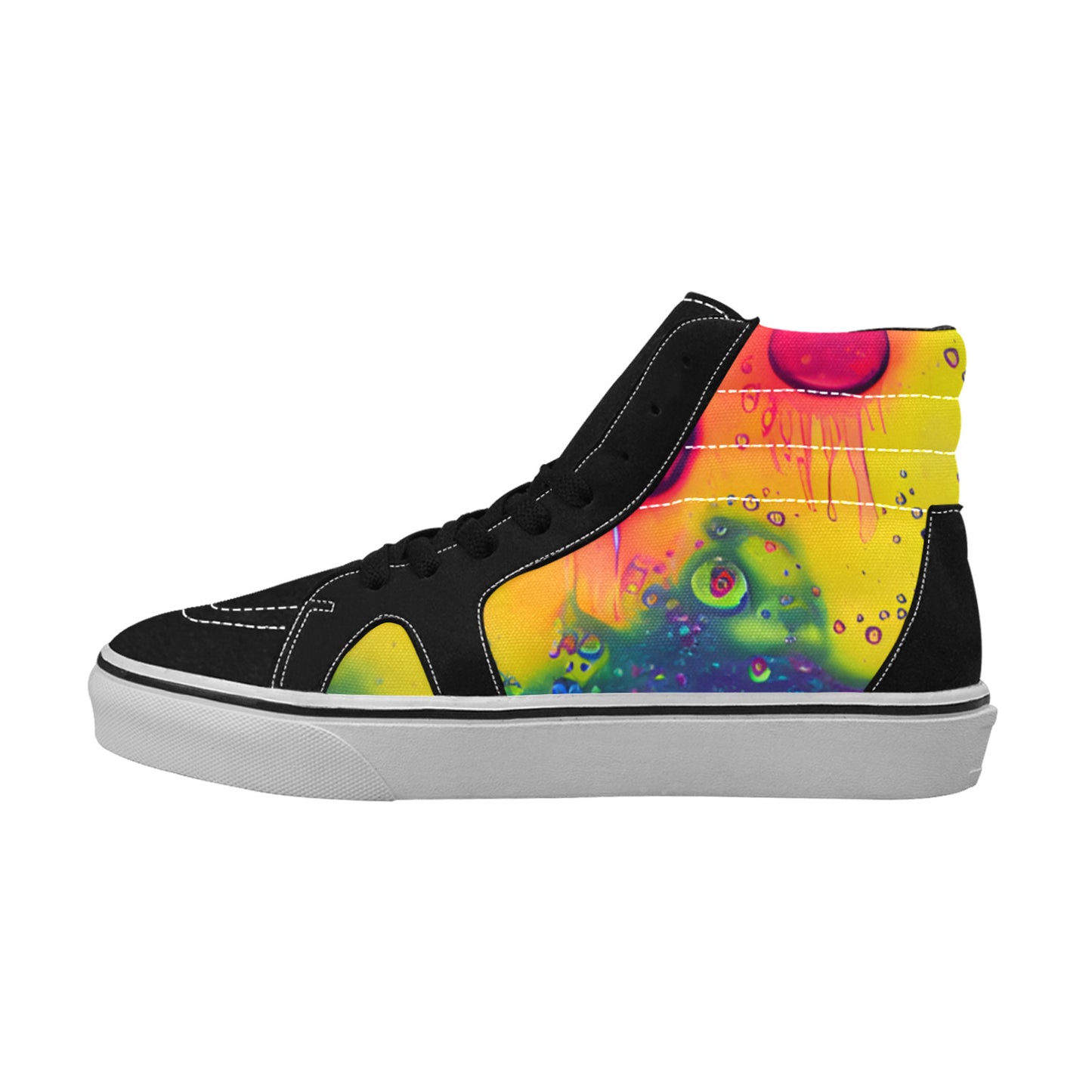 WOMEN'S Acid Bath Liquid Paint High Top Skateboarding Dark Academia Sneakers