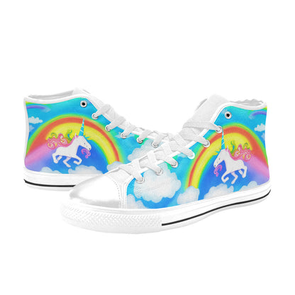 MEN'S Abstract Unicorn Art Men’S High Top Canvas Aesthetic Custom Sneakers