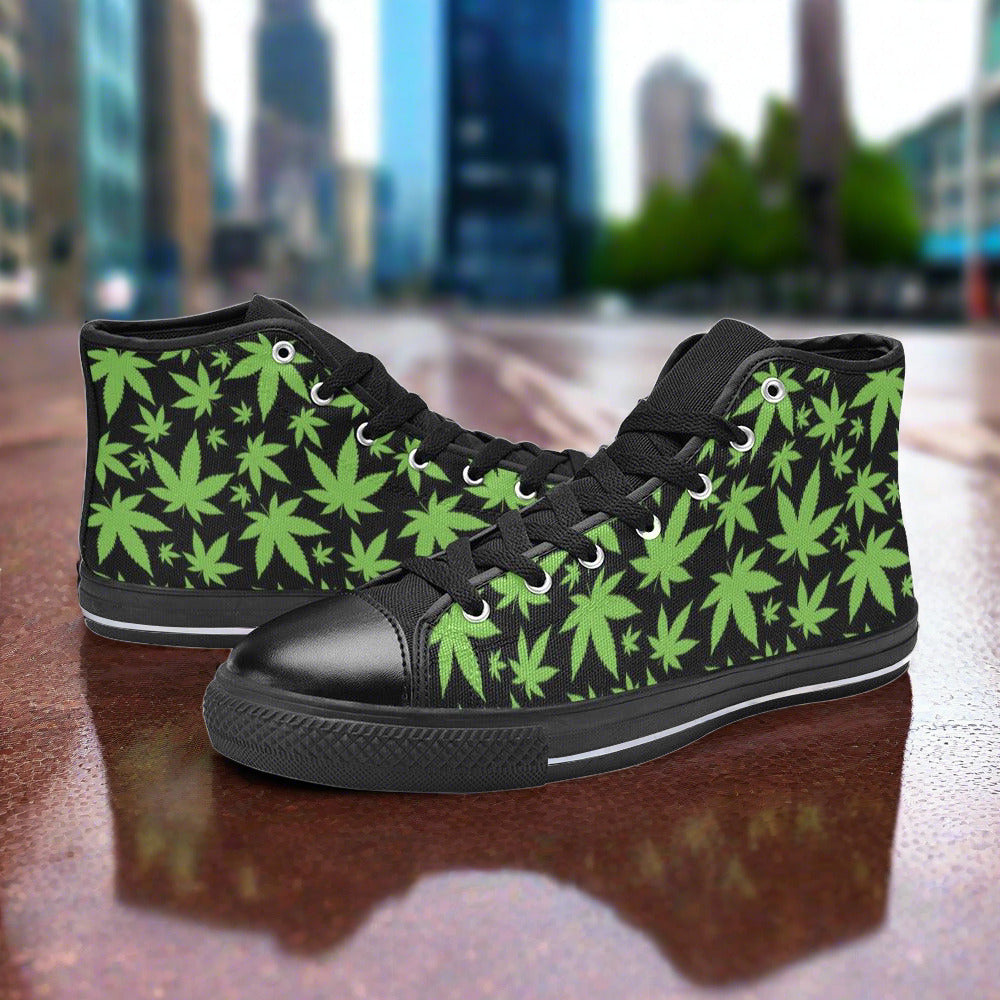 Koi Silver Blue Unique MEN Bold Art - Freaky Shoes | Custom Art Sneakers
