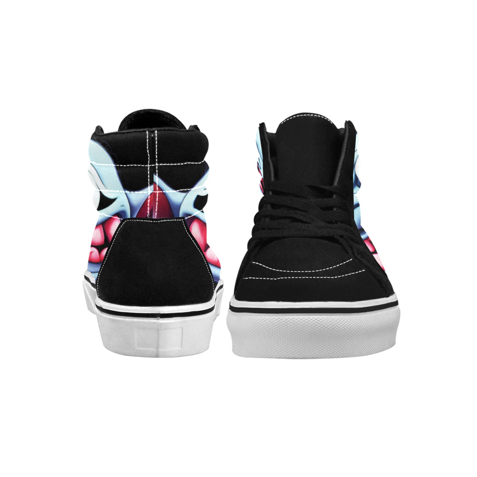 MEN'S Blue Rage Horror 2 High Top Skateboarding Y2K Custom Shoes