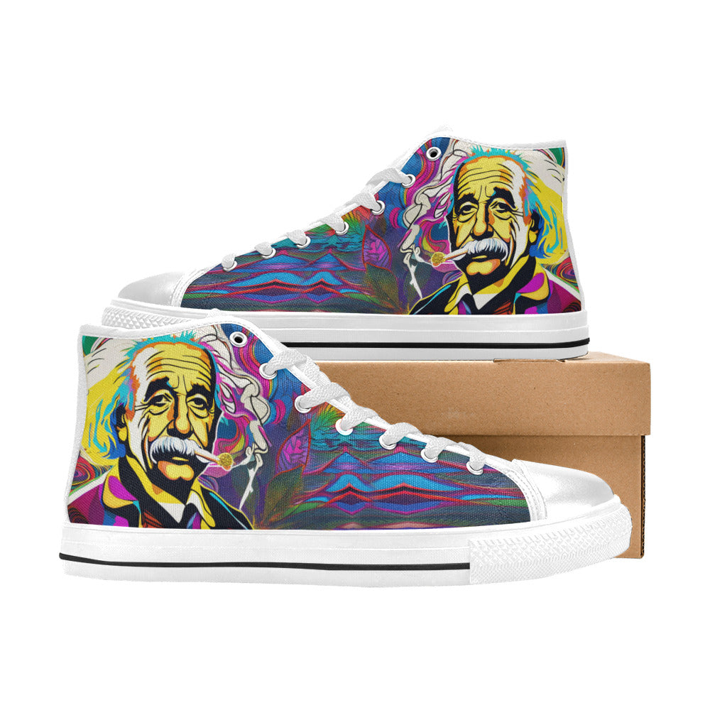 MEN'S 420 Albert Men’S High Top Canvas Neon Fantasy Custom Shoes