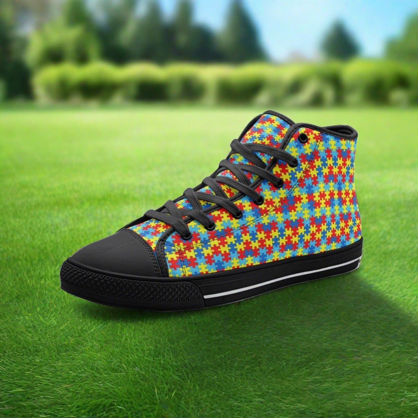 Viking Green Emerald Wearable Bold Art - Freaky Shoes | Custom Art Sneakers