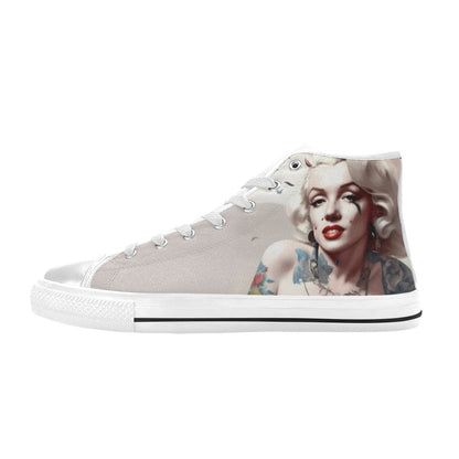 WOMEN'S Cc Retro Model 3 High Top Canvas Surreal Custom Sneakers