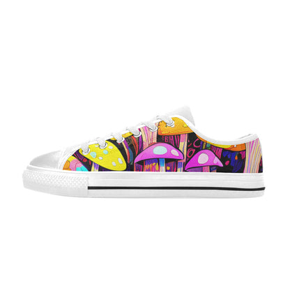 MEN'S Magic Mushrooms Art 5 Canvas Dark Academia Shoes