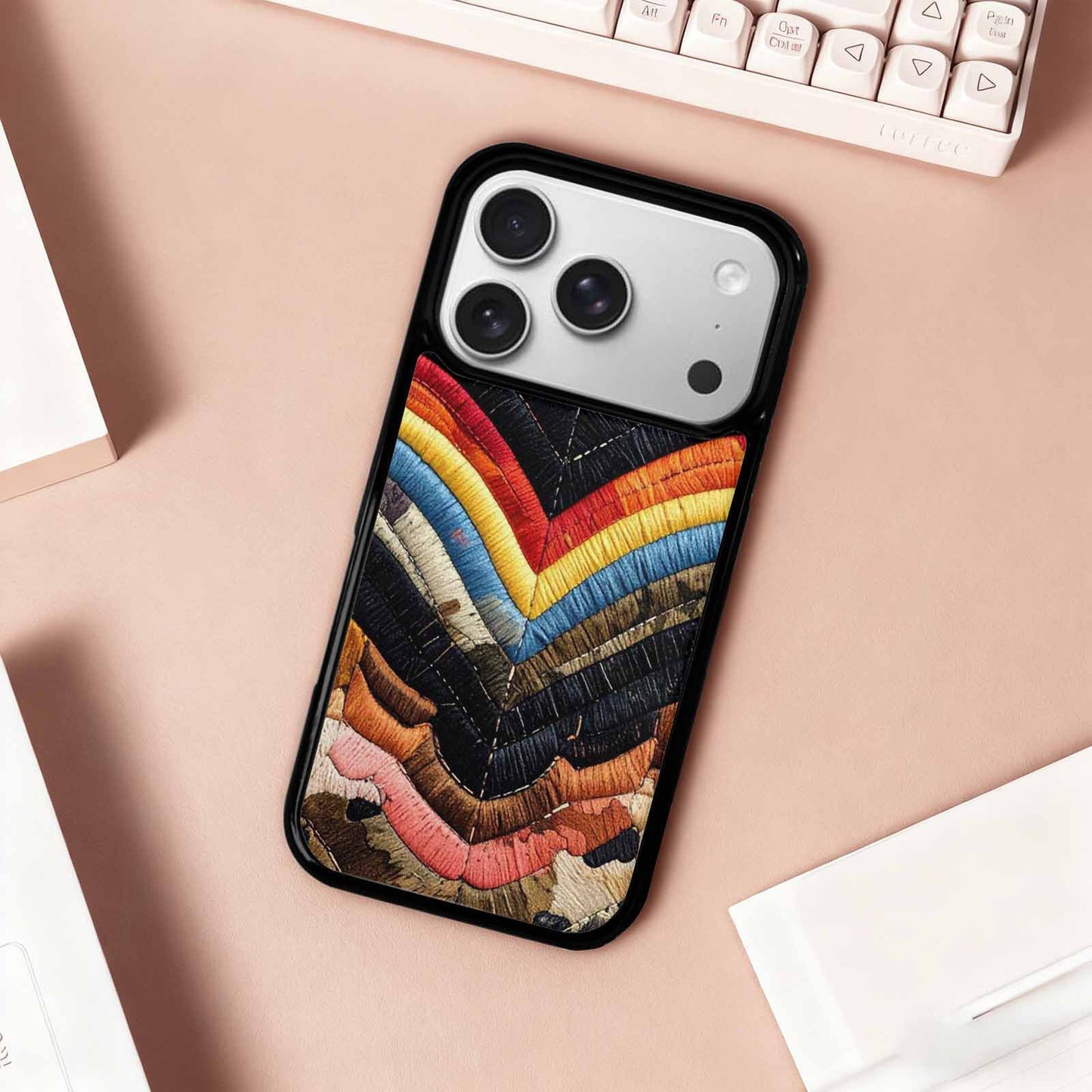 iPhone 17 Pro Case — Vivid Camo Progress Pride Camo, Customized Protective Case