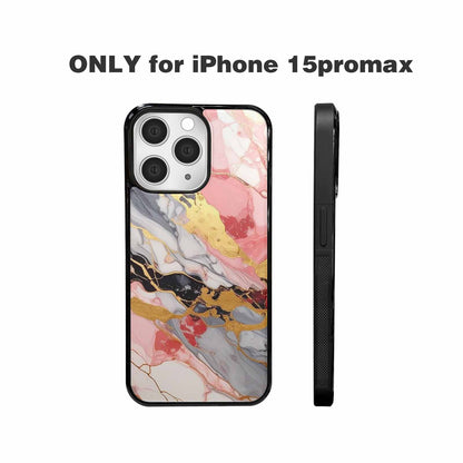 iPhone 15 Pro Max Case — Marble Vein Marble Veins Pattern Hundreds, Personalized Phone Case