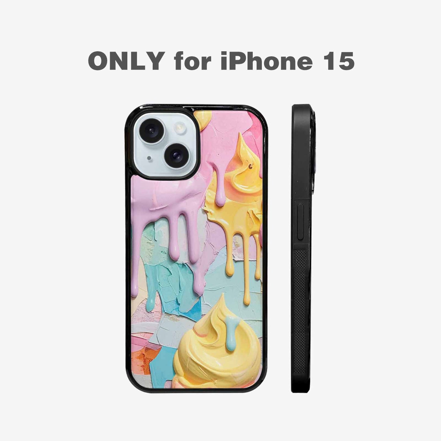 iPhone 15 Case — Soft Serve Swirl Monster Characters, Original Design Phone Case