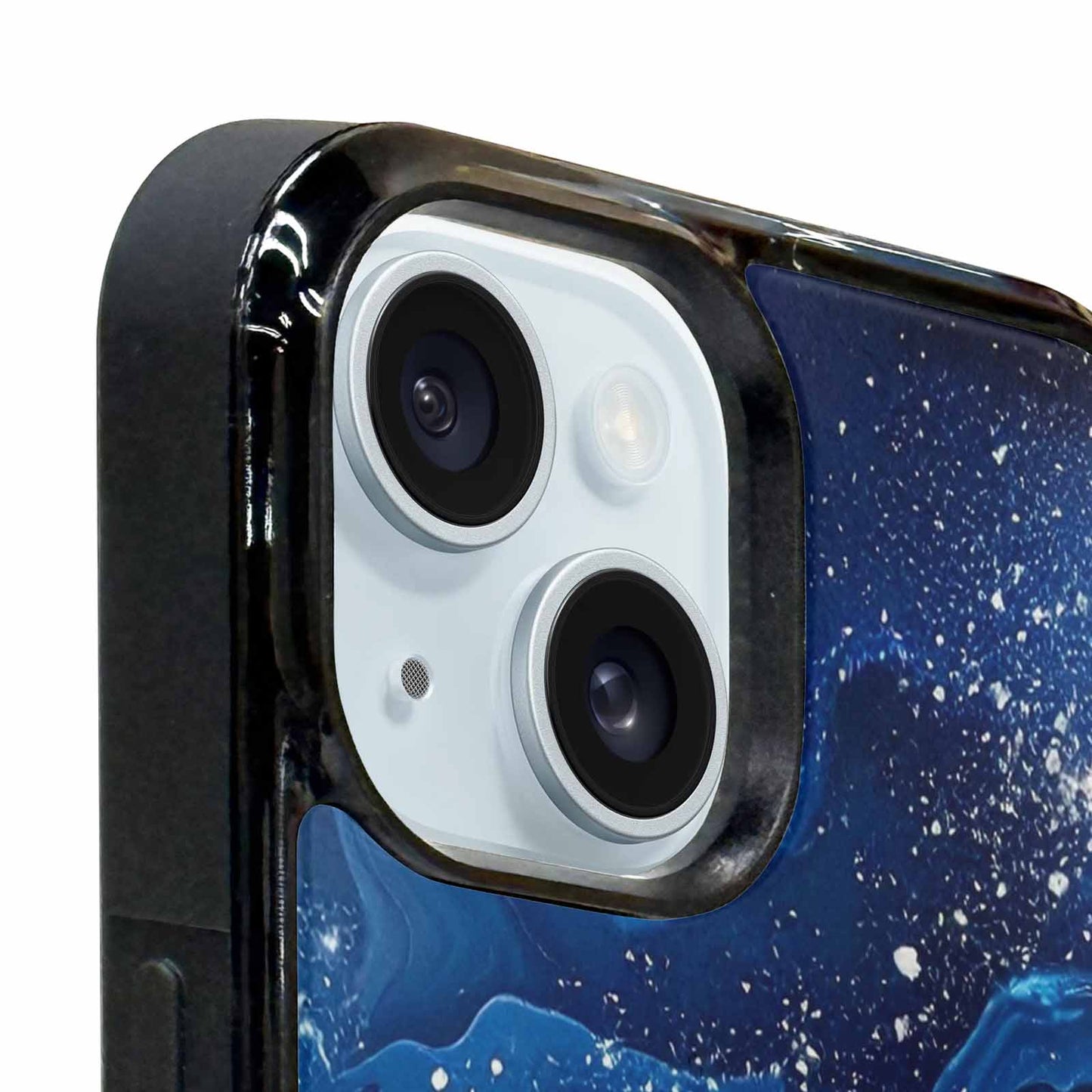 iPhone 15 Plus Case — Galaxy Art Blue Starfield Small Galaxy, Original Design Phone Case