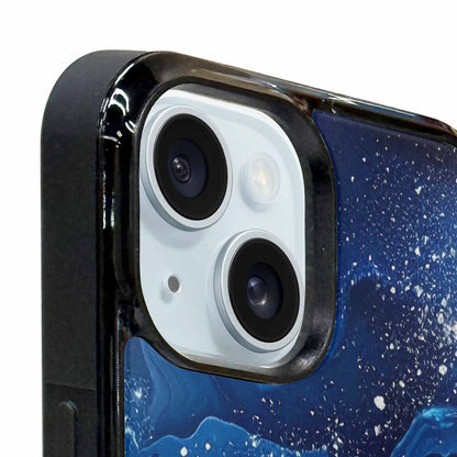 iPhone 15 Plus Case — Galaxy Art Blue Starfield Small Galaxy, Original Design Phone Case