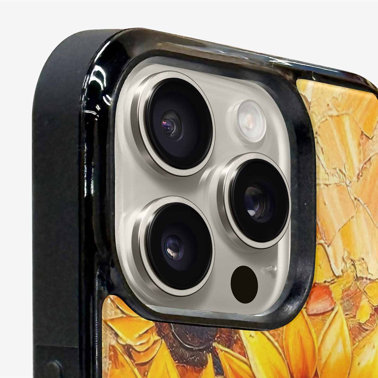 iPhone 16 Pro Max Case — Impressionist Sunflower Brushstroke Pattern Hundreds Of, Custom Phone Case