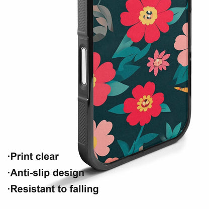 iPhone 17 Case — Snakes Print Floral Seamless Floral, Unique Phone Case Design