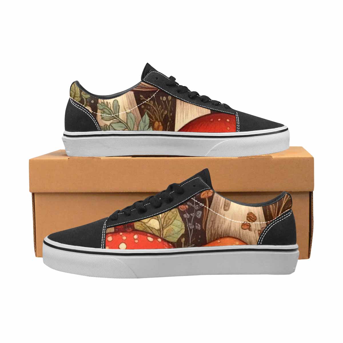 WOMEN'S Mushroom Canvas Lace-Up Dreamcore Sneakers