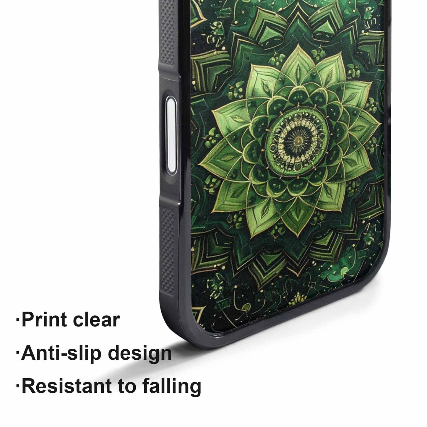 iPhone 17 Pro Max Case — Small Mandala Pattern, Randomly Floral, Custom Printed Phone Case