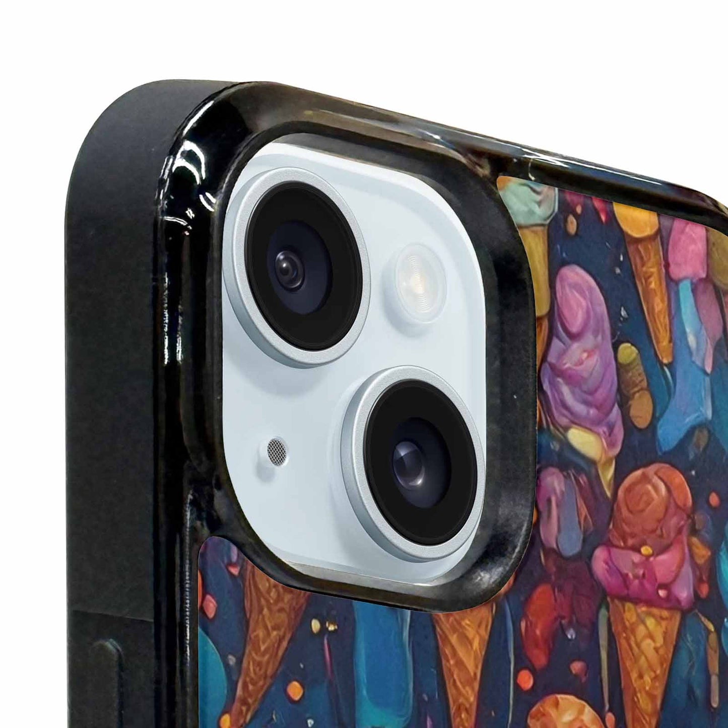 iPhone 15 Plus Case — Ice Cream Motif Ice Cream Motifs, Custom Print Case Cover