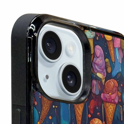 iPhone 15 Plus Case — Ice Cream Motif Ice Cream Motifs, Custom Print Case Cover